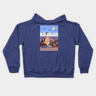 Head above clouds Kids Hoodie